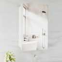 16x26 Medicine Cabinet,Frameless Mirror Cabinet with 3-Tier Removeable Glass Shelves,Waterproof Bathroom Medicine Cabinet,Recessed or Surface Mount Installation (CS5001-1626U)
