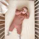 Pack and Play Sheets for Baby Boy and Girl 2 Pack, Neutral Muslin Cotton Pack N Play Mattresses Sheet 27"x39", Muslin Nursery Bedding Soft and Breathable Comfort (Beige & Cream)