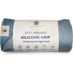 Multipurpose Mat Towel 26.5" x 72" - Christian Faith-Based Fitness Towel with Non-Slip Silicone Grip, Quick Drying & Sweat Absorbent for Yoga, Pilates, Gym, Picnic & Outdoor Activities, Mountain