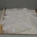 Happy Birthday Neon Sign Dimmable Celebrate Birthday Neon Light Powered by USB Gleaming LED Happy Birthday Lignt Up Sign for Birthday Paty Decoration Bedroom Birthday Gifts(16.7*12.8) (White Ice Blue Pink)