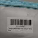 TILLYOU Baby Breathable Crib Bumper Pads for Standard Cribs Machine Washable Padded Crib Liner 100% Silky Soft Microfibe