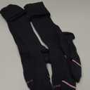 2 Pairs Dr. Motion Compression Knee-Hi Women's Socks Black Size 9-11