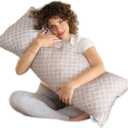 Pharmedoc Body Pillow, Pregnancy Pillows, Side Sleeper Pillow, Long, Memory Foam Pillow, Arabesque
