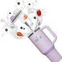 Cirkul 40oz. Lilac Stainless Steel Tumbler with Handle, All-Day StrawSip, Double-Wall Insulated