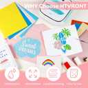 HTVRONT HTV Heat Transfer Vinyl Bundle: 47 Pack 12" x 10" Iron on Vinyl for T-Shirt, 33 Assorted Colors with HTV Accessories Tweezers, Silhouette Cameo or Heat Press Machine