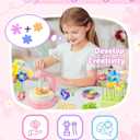 Pussan Arts and Crafts Kits for Kids Age 3-12, Birthday Gifts for 3 4 5 6 7 8 9+ Year Old Girls, DIY Fabric Flower Bouquet Kit Toys for Kids Activities Holidays Parties