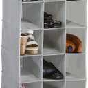 Simple Houseware Hanging Closet Organizers 24 Section Shoe Shelves, Gray