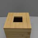 Tissue Box Cover, Square Tissue Box Holder, Bamboo Facial Paper Holder for Bathroom, Bedroom, Dinner Table, Office (1 Pack, 5.7 x 5.7 x 5.7 inch)