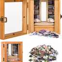 Anxiety Roomshelf Mini Bookshelf Ornament with 300pcs Mini BooksSmall Bookshelf for Book Lovers, Miniature Library Back to School Gifts,Stress-Relieving for Family and Friends