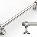 Amerdeco 10 Pack Brushed Satin Nickel Cabinet Pulls 7 Inch Hole Centers, 8 Inch Length Handles for Kitchen Cabinet Hardware,Solid Cabinet Handles for Bathroom Drawer Handles IH0005