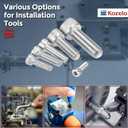 50pcs Socket Head Cap Screws - [1/4"-20 x 1/2"] UNC 304 Stainless Steel Allen Socket Drive for Electrical Motor 3D Printing Fan Engine Replacement Use, Silver