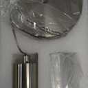 Pendant Lights Kitchen Island, 6500K Modern Kitchen Island Lights Brushed Nickel, 1 Pack Ceiling Lighting Fixtures with Crystal Bubble, Integrated LED Hanging Light for Dining Room Restaurant