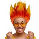 Flame Costume Wig Pre-Styled Fire Wig Spiky Halloween Cosplay Party Unisex Fun Hair