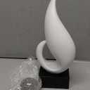 FJS Home Decor Modern White Statue Living Room Decor, Resin Shelf Decor Accents, Abstract Art Sculptures Decorations for Bookshelf Dining Room Office Coffee Table TV Stand