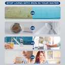 2 x H&G lifestyles Garden Hose Filter for Filling Pool Hot Tub,Iron Filter for Well Water,Reduce Calcium Magnesium,Water Filter and Softener System,Standard 3/4" GHT Brass Adapters, Up to 70,000 Gallons