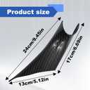 ABS Interior Door Panel Handle Covers Left Front and Right Front Compatible with BMW 320,328,330,335,M3 2012-2018 & BMW 428, 435,M4 2014-2017 (Carbon Fiber Black)