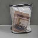 Pinch Pleated Linen Curtains 96 Inches Long for Living Room Bedroom Light Filtering Boho Window Drape 96 inch 2 Panels with Hooks Rings 8ft Cream Beige White Sliding Glass Door Semi Sheer Curtain