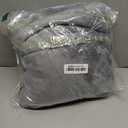 Travel Blanket with Carry Bag, Lightweight Wearable Airplane Blanket, Soft Packable Throw for Travel & Office Light Grey