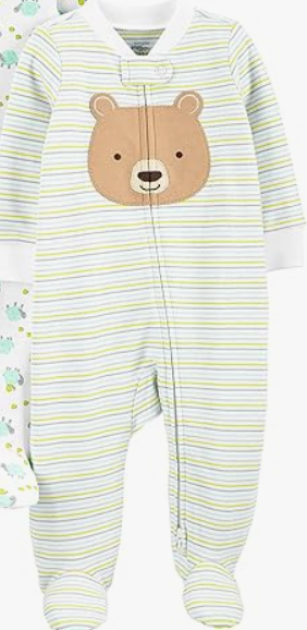 Simple Joys by Carter's Baby Neutral  Cotton Footed Sleep and Play