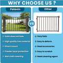 4Ft W Steel Deck Gate Kit for 42" H Railing, Cuttable Black Textured Powder - Coated Outdoor Gate with Latch & Auto-Closing Hinges for Deck, Patio, Garden, Yard, Porch