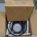 Gomakren 6 Ounce Cappuccino Cups with Saucers and Metal Stand, Stackable Coffee Cup Set of 4, Christmas Porcelain Espresso Cups for Coffee Drinks, Cappuccino, Latte, Americano, Tea, Gray