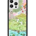 Wildflower Cases - Compatible with iPhone 15 Pro Max | Protective Black Bumper, 6.5ft Drop Test Certified, Women Owned Small Business | Animal Nature Castle Floral Green Cute Trendy | Fairytale