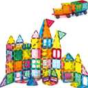 Magnetic Tiles,100PCS 3D Building Blocks, Magnets Building Set for Kids, Construction STEM Stacking Toys, Magnets Toy Gift for Toddlers, Boys and Girls