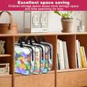 6 Pack Extra Large Toy Storage Bags PVC Organizing Bags with Zippered, Clear PVC Board Game Storage，Toy Storage Organizer，Waterproof Toy Bags for Board Games Clay, Building Blocks, Toys, Books (Black)
