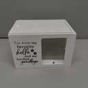 CHONIC Pet Urns for Dogs Ashes, Dog Urns with Photo Frame, Cat Ashes Keepsake Box, Loss of Dog Sympathy Urn, Pet Memorial Gifts, Pet Bereavement Gift, Dog Pass Away Remembrance Gift (White)