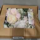 Floroom Cream Blush Artificial Flowers Fake Roses Peonies and Greenery Combo Box Set for DIY Pink Wedding Bouquets Bridal Shower Centerpieces Floral Arrangements Party Tables Home Decorations