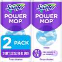 Swiffer PowerMop Floor Cleaning Solution with Fresh Scent, PowerMop Refills, Floor Cleaner for Mopping, 25.3 fl oz, 2 Pack