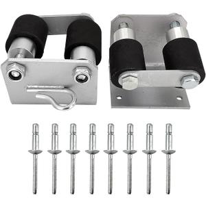 13-04401 Pair Lower Roller Bracket Kit with Rollers and Hardware Compatible with Peterbilt 379 Replace 13-04401 13-04401M001 13-03593 13-04413SPL 13-04467, Left & Right Sides