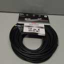 GE RG6 Coaxial Cable, 50 ft. F-Type Connectors, Quad Shielded Coax Cable, 3 GHz Digital, in-Wall Rated, Ideal for TV Antenna, DVR, VCR, Satellite, Cable Box, Home Theater, Black, 33532