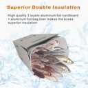 Insulated Shipping Boxes with Liners, 4 Pack 15'' x 10'' x 11'' Small Cold Shipping Boxes, for Perishable Frozen Food Shipping, White (TB151011L-4)