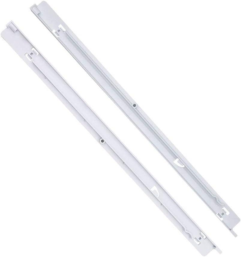 AMI PARTS 240530601(Left) & 240530701(Right) Refrigerator Pan Hangers Replacement Fit for Ken-more, Frigi-daire Refrigerators-Drawer Slide Support Rail Replaces 240460401, 240460501