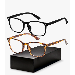 Blue Light Blocking Glasses - Fashion Square Eyeglasses, Anti UV Ray Computer Gaming Glasses Blue Blockers for Women/Men