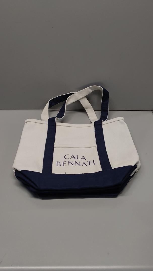 Small Canvas Tote Bag Canvas Tote Bag Suitable For Gift. Navy Blue.