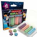 Safe & Fun Potty Training Toilet Targets, 40 Star-Shaped Tablets, Fizzing & Color Changing, 4 Colors, Ditch Those Diapers - Pee Targets for Boys and Kids