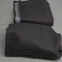 RYB HOME Soundproof Curtains for Bedroom, PM2.5 Particle Filter 100% Blackout Energy Saving Small Window Curtains for Baby Nursery Living Room Home Office, Grey, W 42 x L 63 inches, 2 Pcs