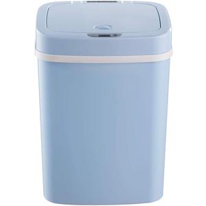 16 Liter Trash Can Automatic Touchless Sensor Waste Bin Baby Deodorant Diaper Garbage Container Plastic Recycle Bins,Blue