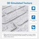 COMSTICKC 3D Faux Brick Wall Panel Peel and Stick Wall Covering, 22.8" x 11.8"