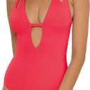 BECCA Women's Standard Color Prism One Piece (Red) Small