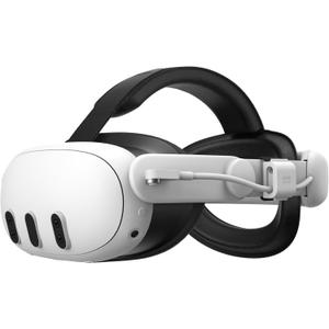 KIWI design Comfort Battery Head Strap Compatible with Meta Quest 3/Quest 3S,Single Point Charging