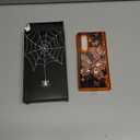 Hekodonk for Galaxy Z Fold 7 Case,[Compatible with MagSafe][Glow in The Dark][Front Screen Protector][Stand][Hinge Protection],Slim Fit for Women Girls for Samsung Galaxy Z Fold 7,Blight Orange