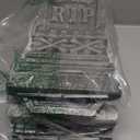 JOYIN 17" Halloween Decorations Outdoor Tombstones, 5 Pack Halloween Graveyard Foam Headstones Decor with 12 Metal Stakes for Prop Cemetery Yard Lawn Decorations, Party Supplies (Gray)