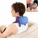 Bionic Heated Massager, Portable Shiatsu Neck and Back Massager, Electric Deep Tissue 4D Kneading Massage, Simulated Human Hand Design for Pain Relief and Muscle Relax (073blue)