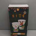 SIUQ 12 oz Christmas Coffee Cups - 50 Pack Disposable Insulated Paper Cups, Christmas Hot To Go Coffee Cups, Leak Proof Holiday Party Supplies for Office Home Celebrations