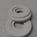 Extension Trim Ring for Recessed Fire Sprinkler Escutcheons - White Oops Ring Cover Holes Up to 5 Inches when Paired with Recessed Escutcheon - Covers Miscuts, Damaged Drywall Around Sprinkler Heads (12-Pack)