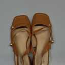 Slingback Mary Jane Heels for Women Low Block Heel Closed Square Toe Pump Shoes Heels Classic Daily Office Dressy Shoes, Size 8.5