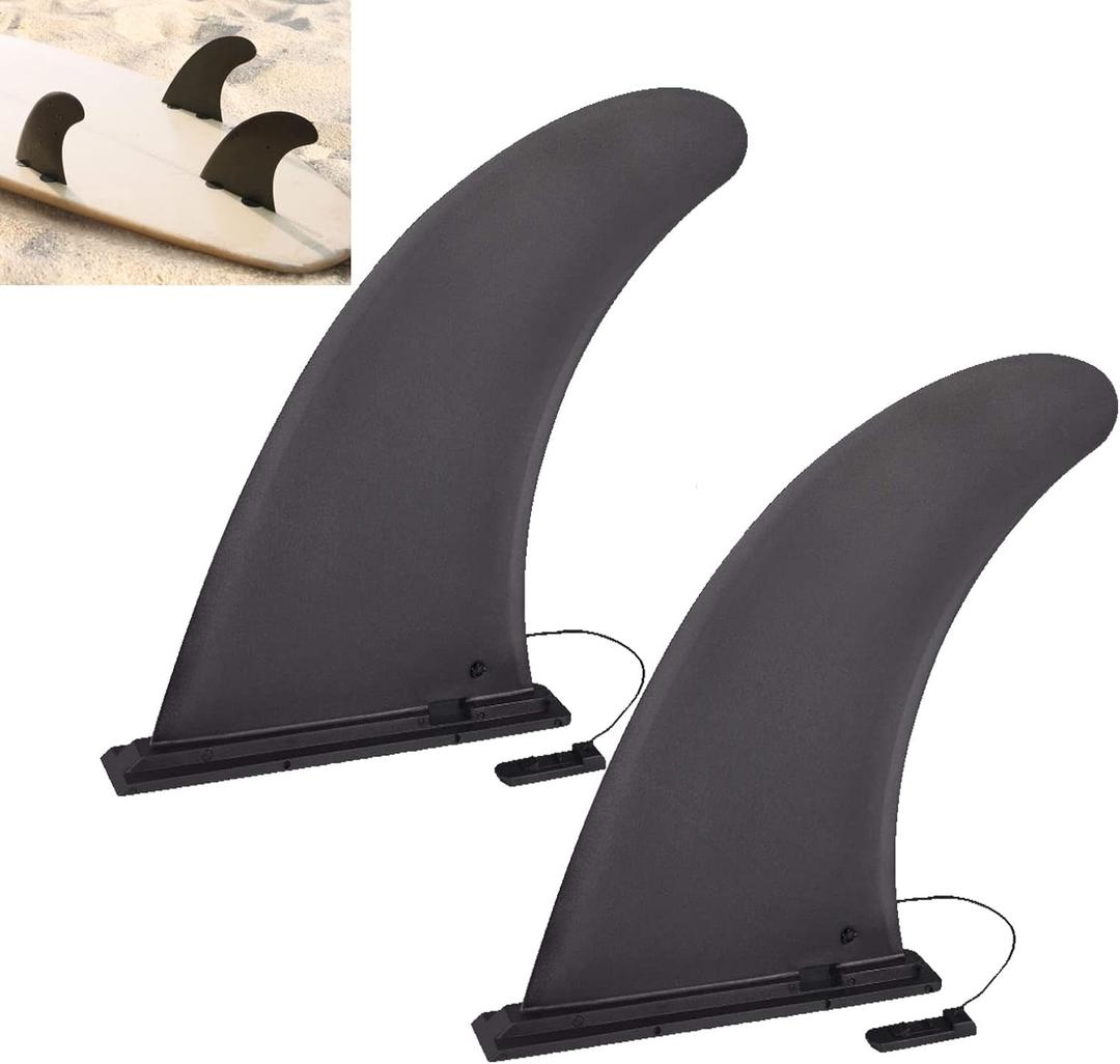 Paddle Board Fin, 9" Fin Replacement Universal, Nylon Sup Single Center Fin, No-Tool Installation, Paddle Board Accessories for Most Inflatable SUPs, Surfboard, Stand-up Paddleboard